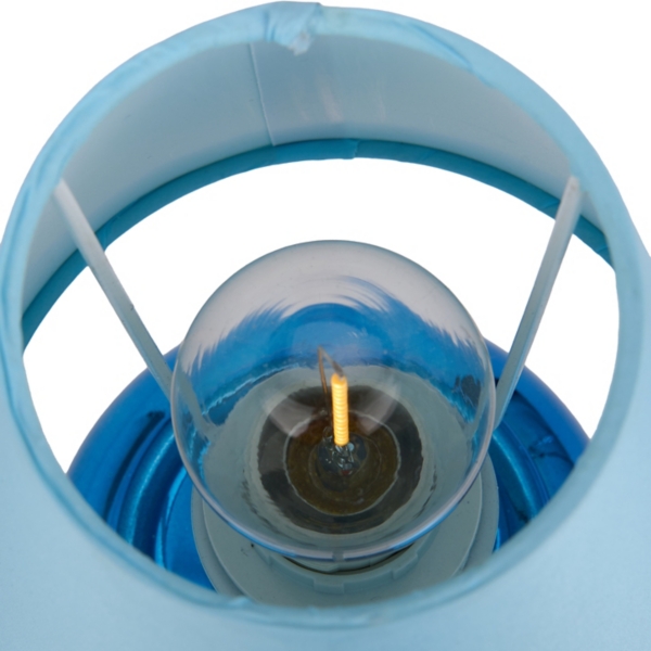 Blue Metallic Mini Lamp