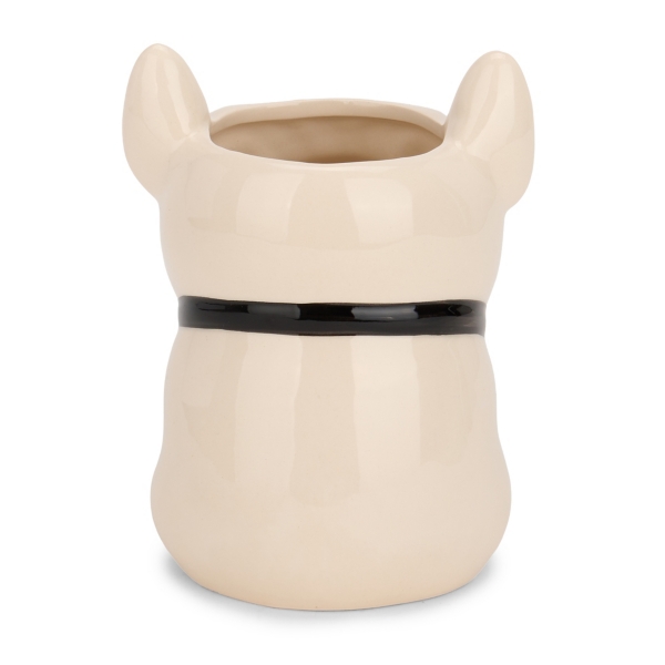Frenchie Ceramic Vase, 6 in.