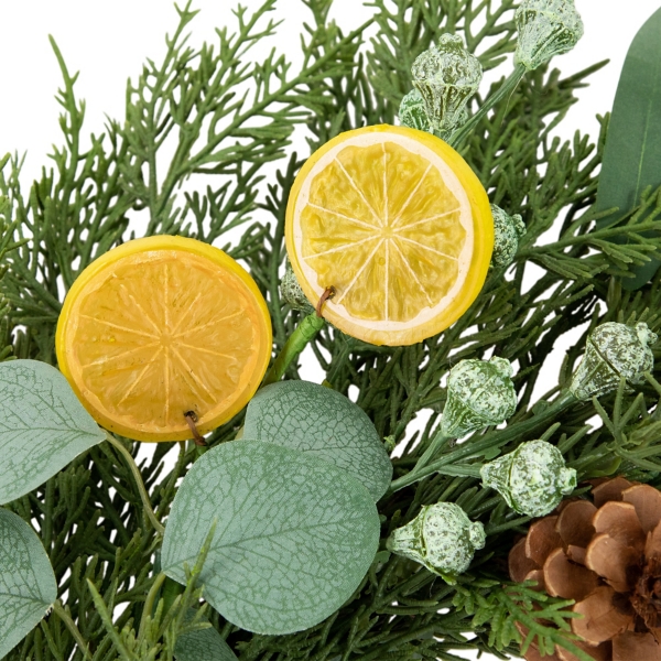 Real Touch Lemon and Cypress Wreath