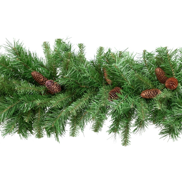 Dakota Red Pine and Pinecone Garland, 9 ft.