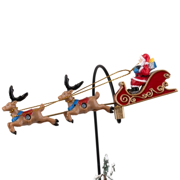 LED Musical Flying Santa Display