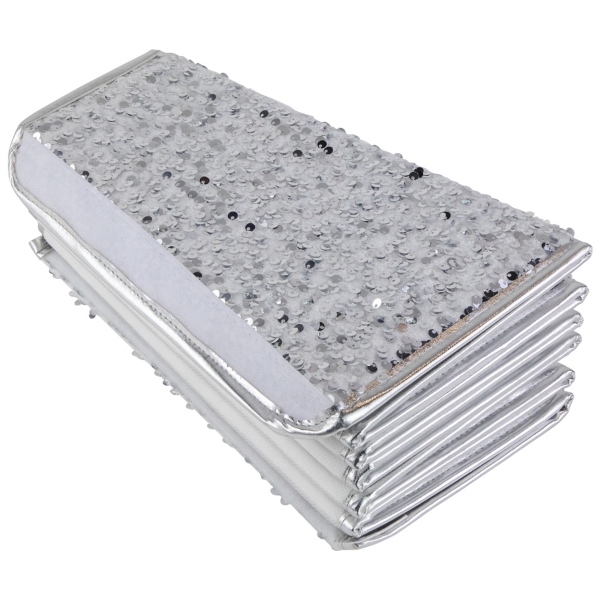 Silver Sequins Hexagonal Christmas Tree Collar