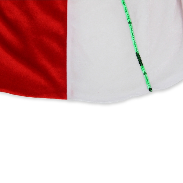 Red & White Peppermint Twist Christmas Tree Skirt