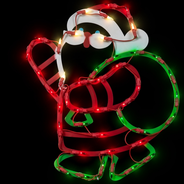 LED Santa Claus Window Silhouette