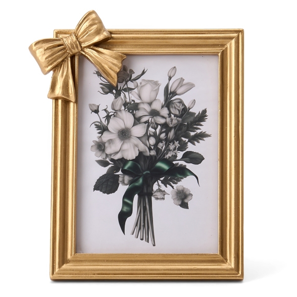 Gold Corner Bow Picture Frame | Kirklands Home