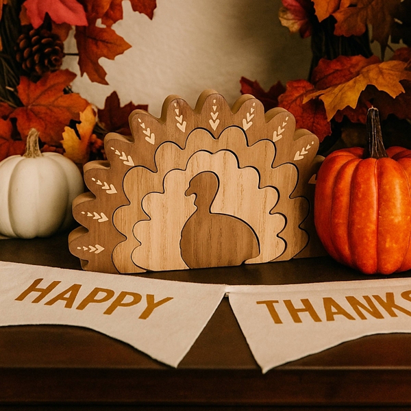 Turkey Wooden Puzzle Decoration