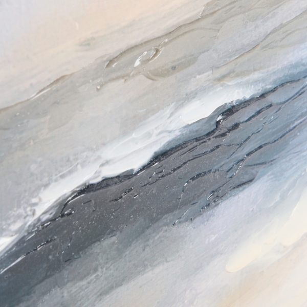 Moody Ocean Framed Canvas Art Print