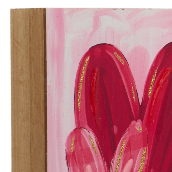 Heart Trio Wood Wall Plaque