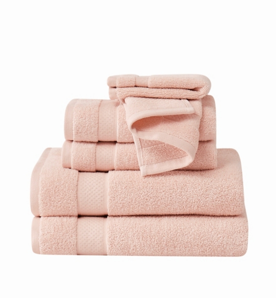 Truly Soft Blush Quick Dry 6-pc Towel Set
