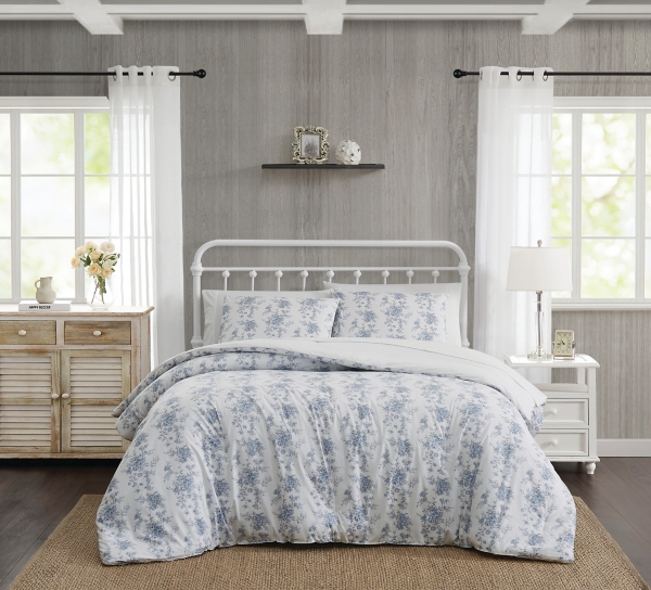 Farmhouse Rachel Ashwell Rose F/Q Comforter Set