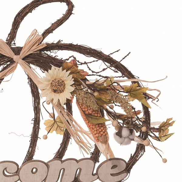 Welcome Pumpkin Hanging Wall Decoration
