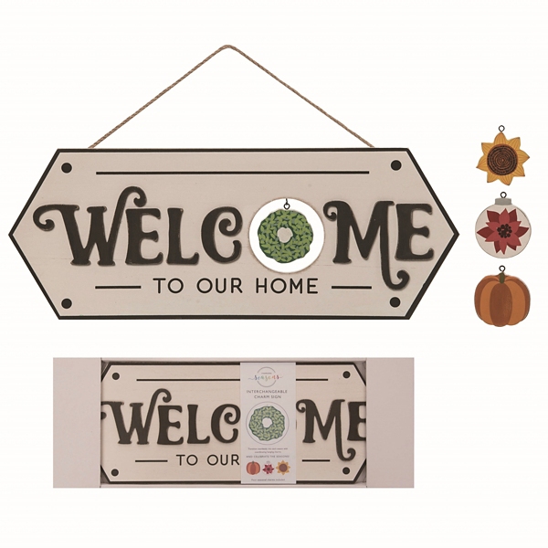 Interchangeable Welcome Wall Sign 5-pc. Set