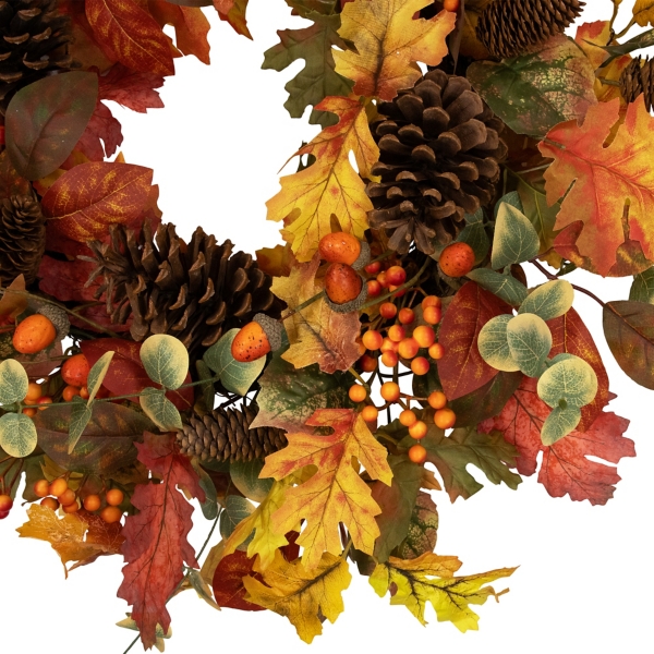 Berries and Pinecones Fall Wreath