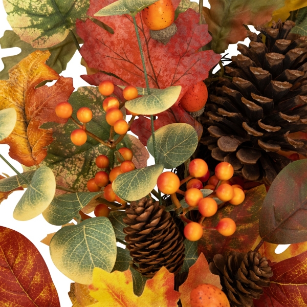 Berries and Pinecones Fall Wreath
