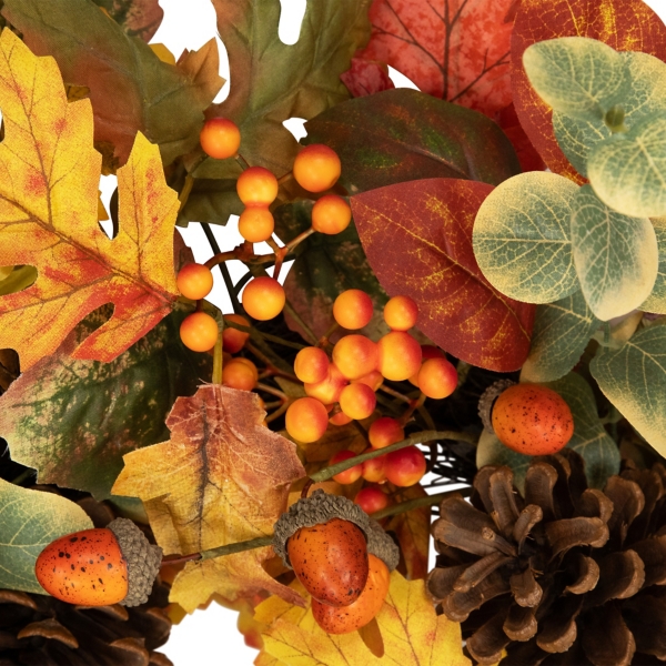 Berries and Pinecones Fall Wreath