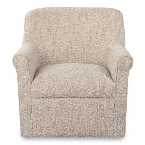 Kamryn Natural Boucle Swivel Chair