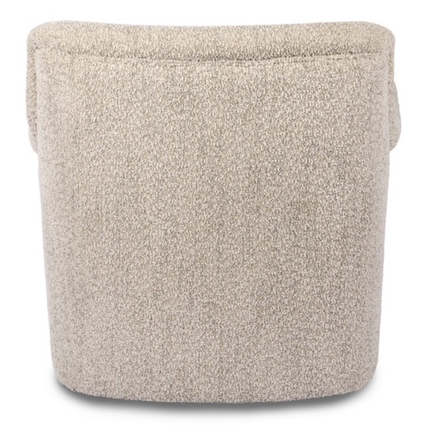 Kamryn Natural Boucle Swivel Chair
