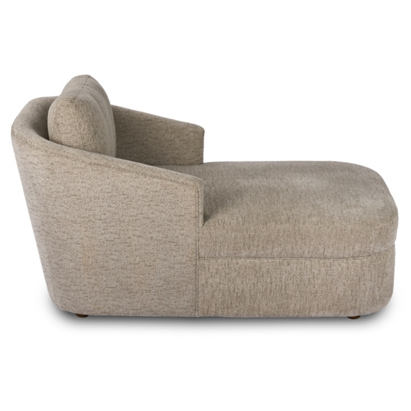 Kelly Beige Upholstered Chaise Lounge