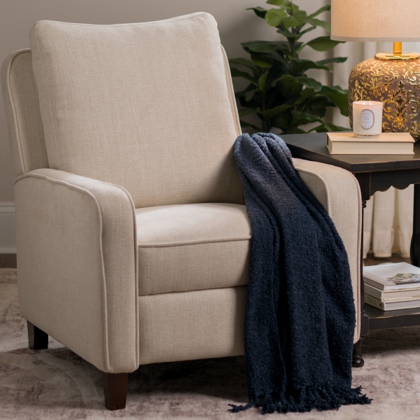 Sand Upholstered Dalton Recliner