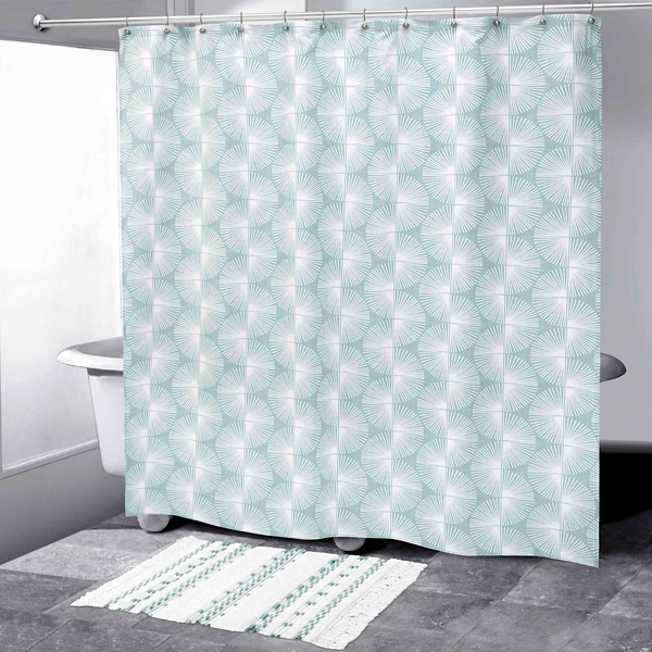 Nicole Miller Blue Kendall Shower Curtain
