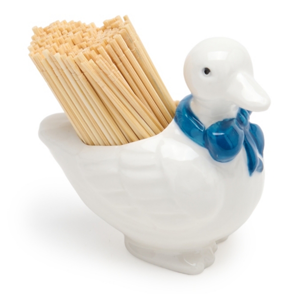 Blue Easter Duck Toothpick Holder | Kirklands Home