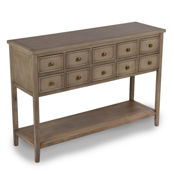 Graywash Clayton Keeping Drawers Console Table