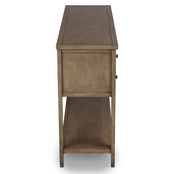 Graywash Clayton Keeping Drawers Console Table