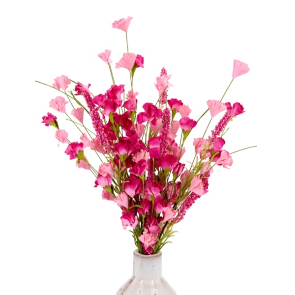 Hot Pink Paper Flower Stem