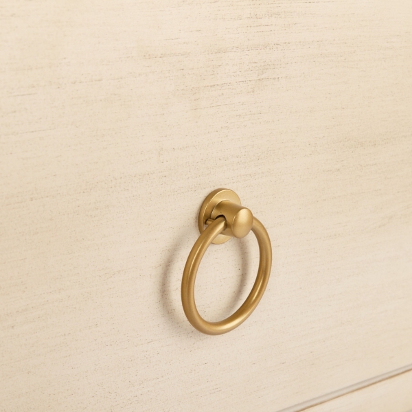 Safavieh Sadie Antique White Nightstand with Shelf