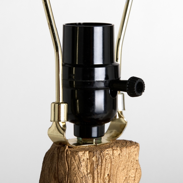 Faux Driftwood Table Lamp