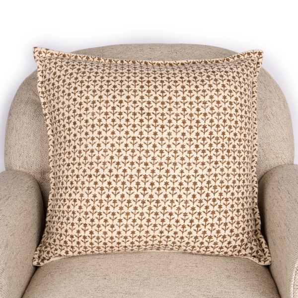 Colette Floral Block Print Pillow