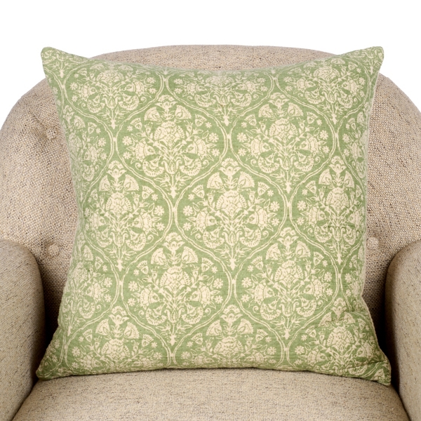 Mave Light Green Quilted Pillow | Kirklands Home