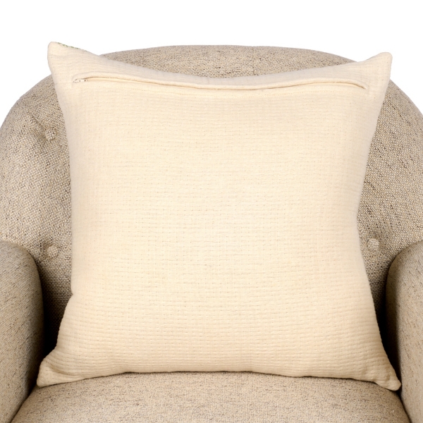 Mave Light Green Quilted Pillow