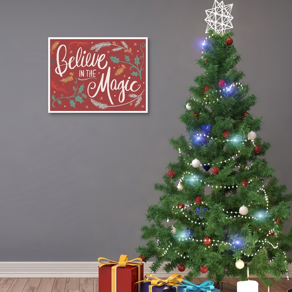 Believe in the Magic Framed Canvas Print