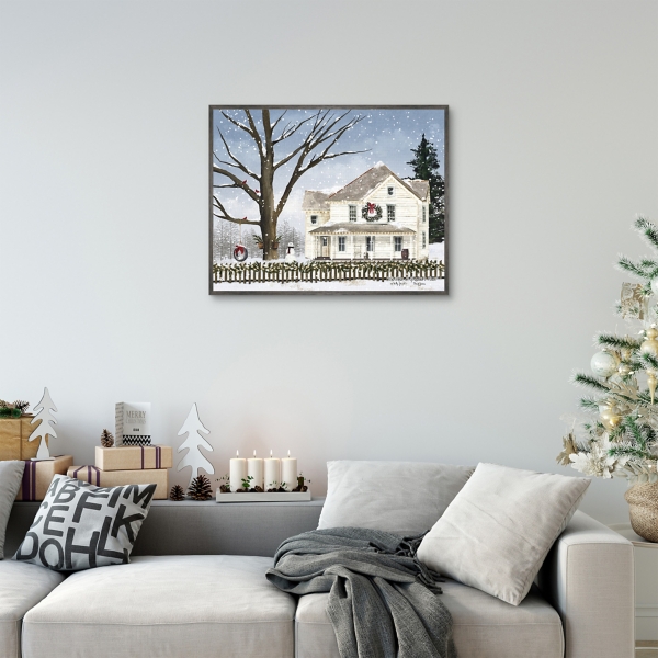Christmas at Grandma's Framed Canvas Art Print
