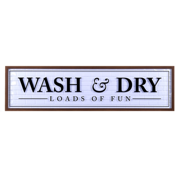 Wash & Dry Loads of Fun Wall Plaque