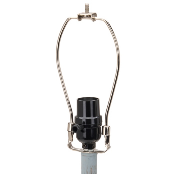 Distressed Light Blue Buffet Lamp