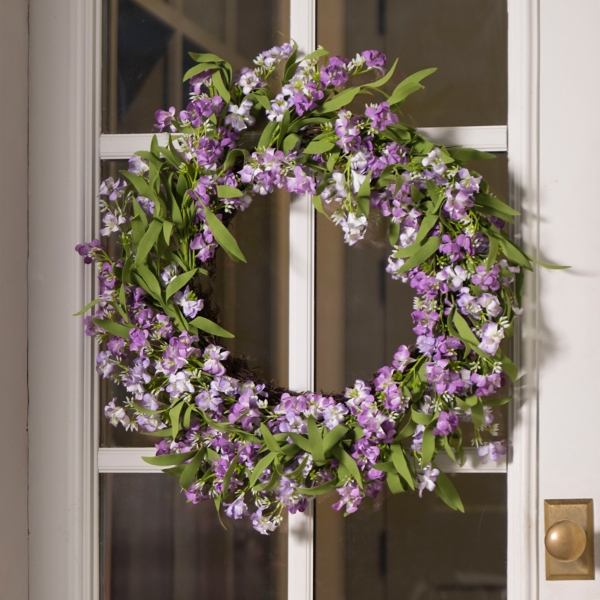 Purple Wildflower Wreath
