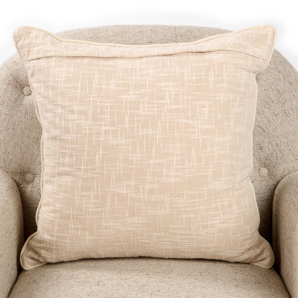 Ivory Riley Textured Pillow