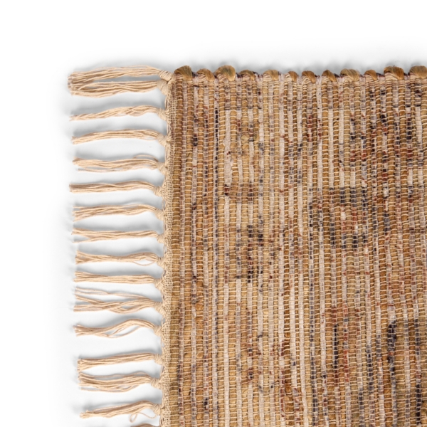 Tan Woven Medallion Scatter Rug