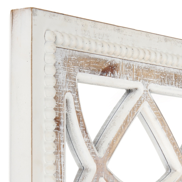 Jessica Whitewashed Panel Wall Mirror