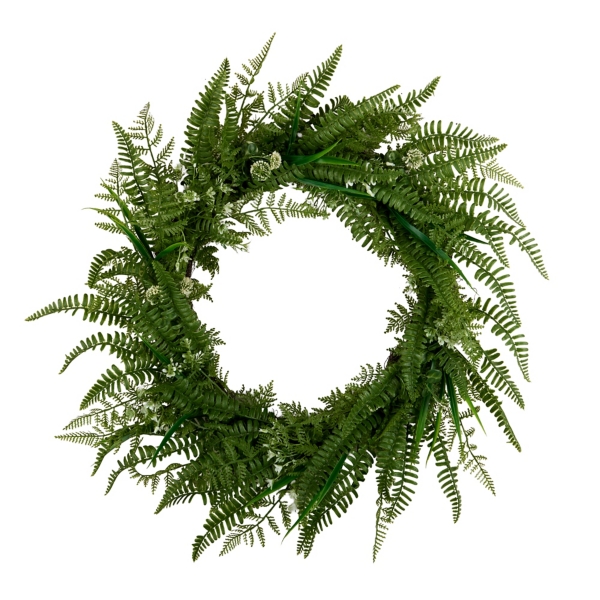 UV Protected Fern Wreath