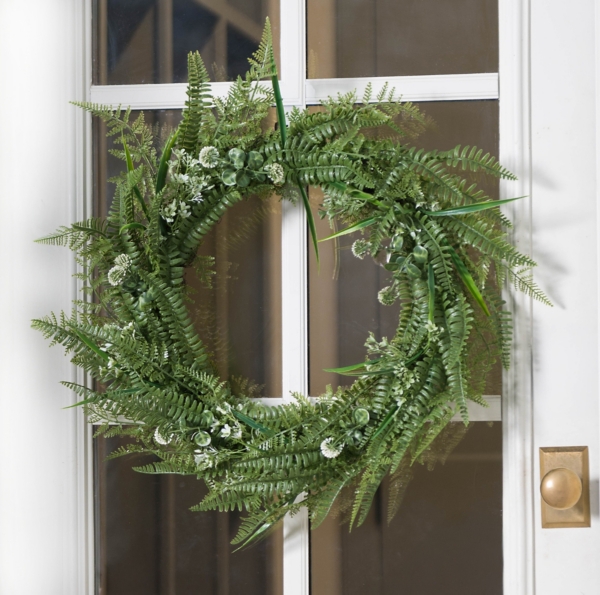 UV Protected Fern Wreath