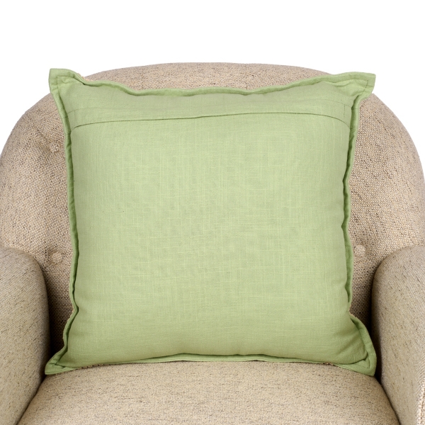 Green Grace Linen Pillow