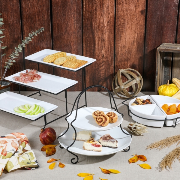 Gibson Gracious Dining 4 Section Tidbit Set