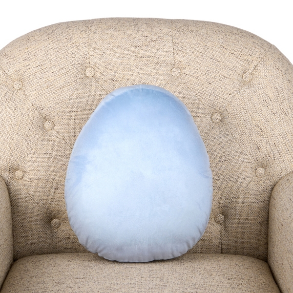 Blue Bunny Egg Shaped Pillow