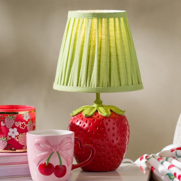 Red and Green Strawberry Table Lamp