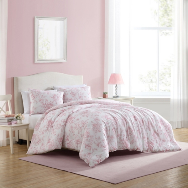 Laura Ashley Delphine 3-pc. King Comforter Set