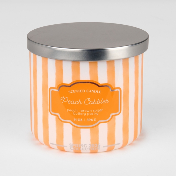 Peach Cobbler 3-Wick Jar Candle