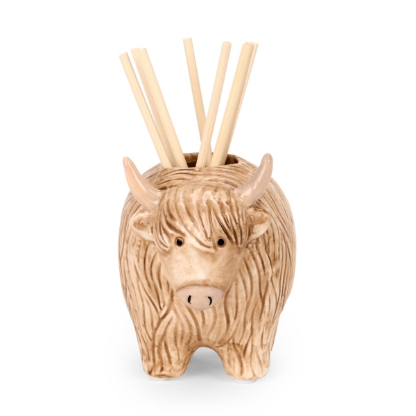 Lovely Lavender Highland Cow Diffuser Set